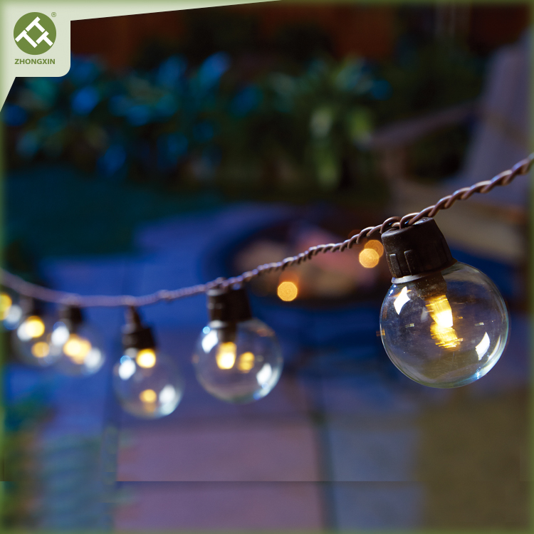Solar LED Bulb String Light G40 Outdoor Decorative Lighting 