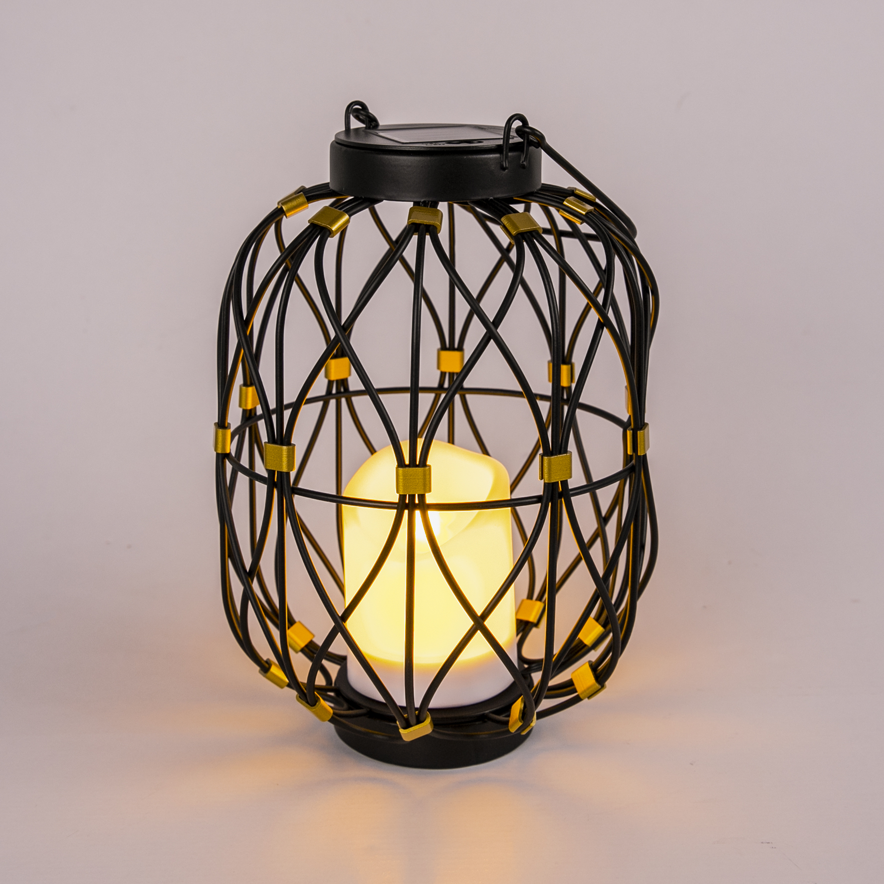 decorative solar powered lantern