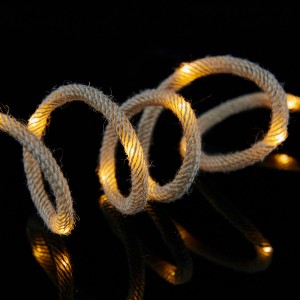 Hemp rope woven wire Rope Lights