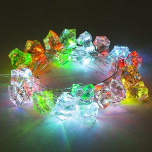 Ice Block String Lights Battery Operated LED Fairy Lights | ZHONGXIN