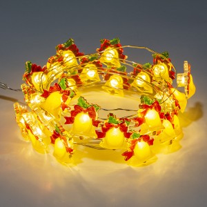 Battery Operated Christmas Bell LED String Lights Manufacturer | ZHONGXIN
