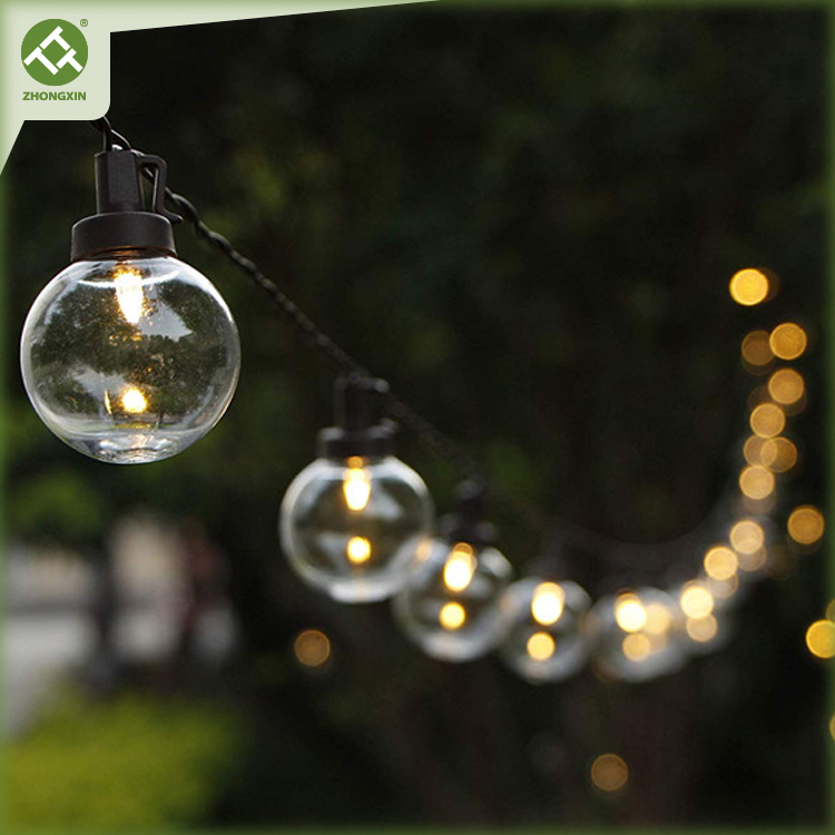 G40 Bulbs String Lights Outdoor Holiday Lighting Decor