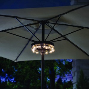 China Wholesale Patio Umbrella Light Battery Powered LED Umbrella Pole Light | ZHONGXIN