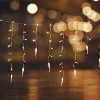 LED Icicle Curtain String lights