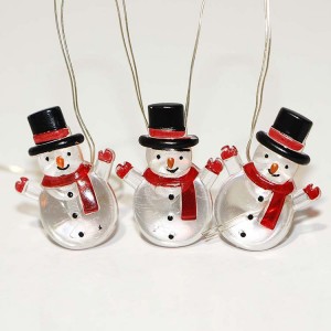 Wholesale Battery Operated Snowman LED String Lights | ZHONGXIN