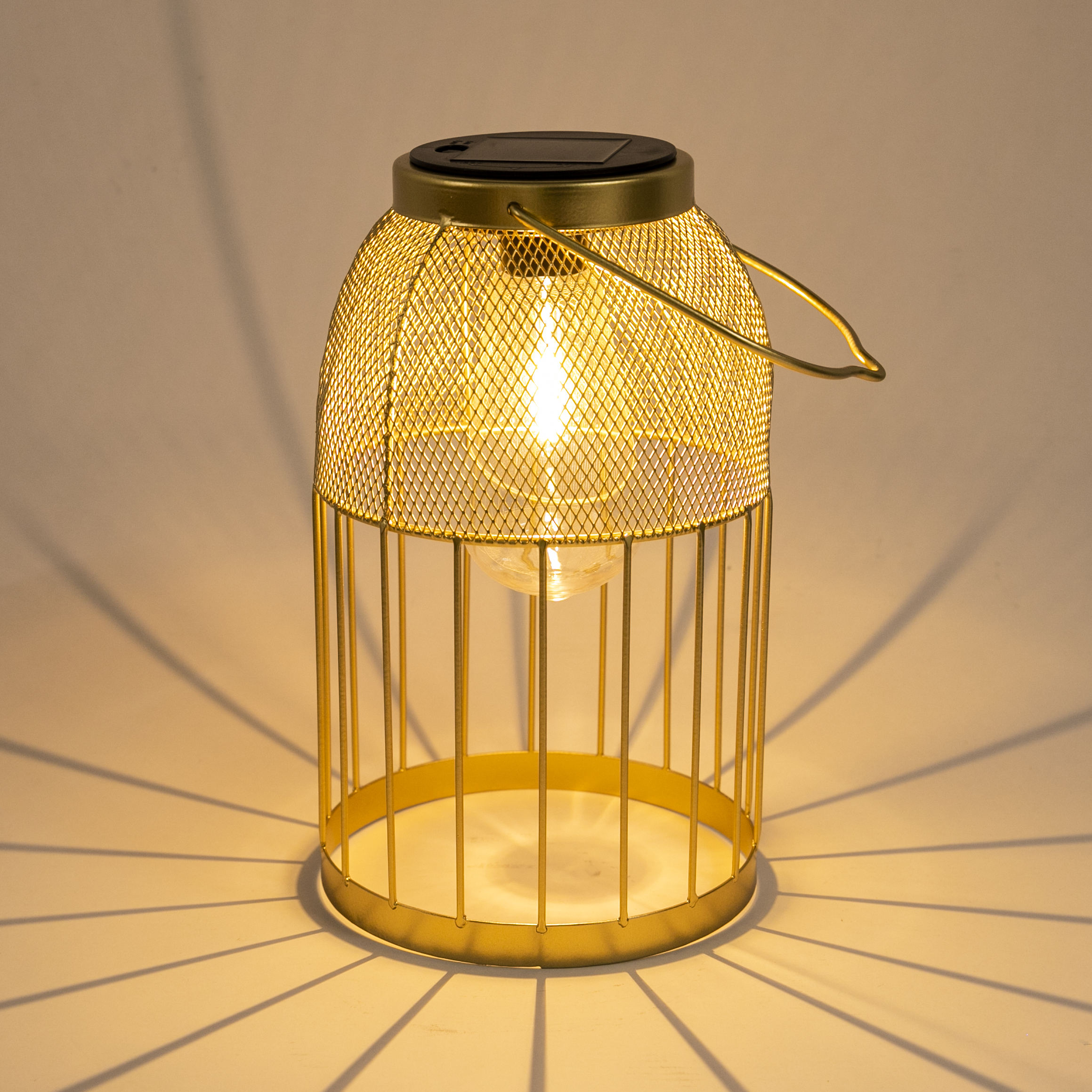 Solar Lanterns Electroplated gold color