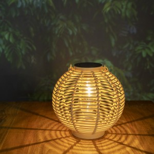 Wholesale Solar Lantern PP Rattan Lantern Outdoor Decoration | ZHONGXIN