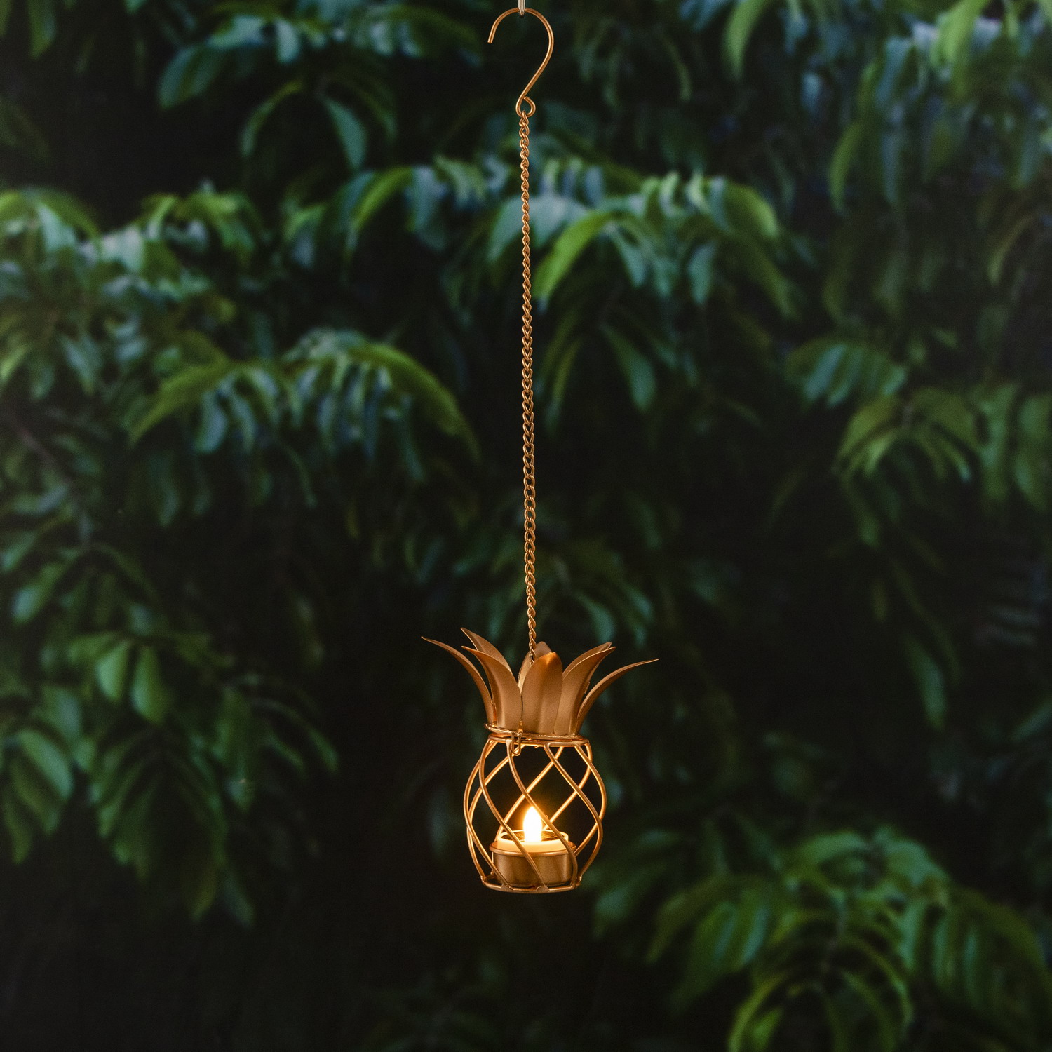 Wire Pineapple Tea light Holder Lights