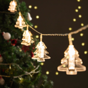 LED lights with Christmas Tree shape clips